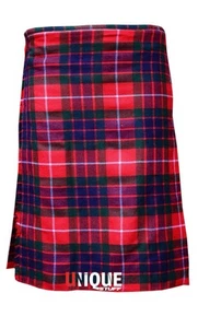 Highland 5 Yards Tartan Kilt schottische Freizeitkleidung Lederriemen Kilt für Herren - Bild 1 von 6