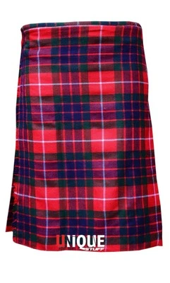 Highland 5 Yards Tartan Kilt Scottish Casual Wear Leather Straps  Kilt For Men's - Image 1 of 4