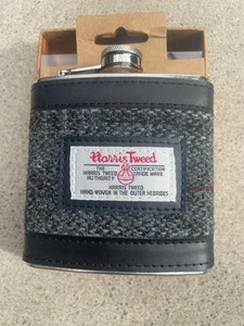 Premium The British Bag Company HARRIS TWEED 6 OZ FLÜFTFLASCHE Weihnachtsgeschenk - Bild 1 von 6