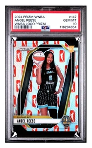 2024 PANINI PRIZM WNBA WNBA LOGO PRIZM #147 ANGEL REESE RC PSA 10 - Picture 1 of 3