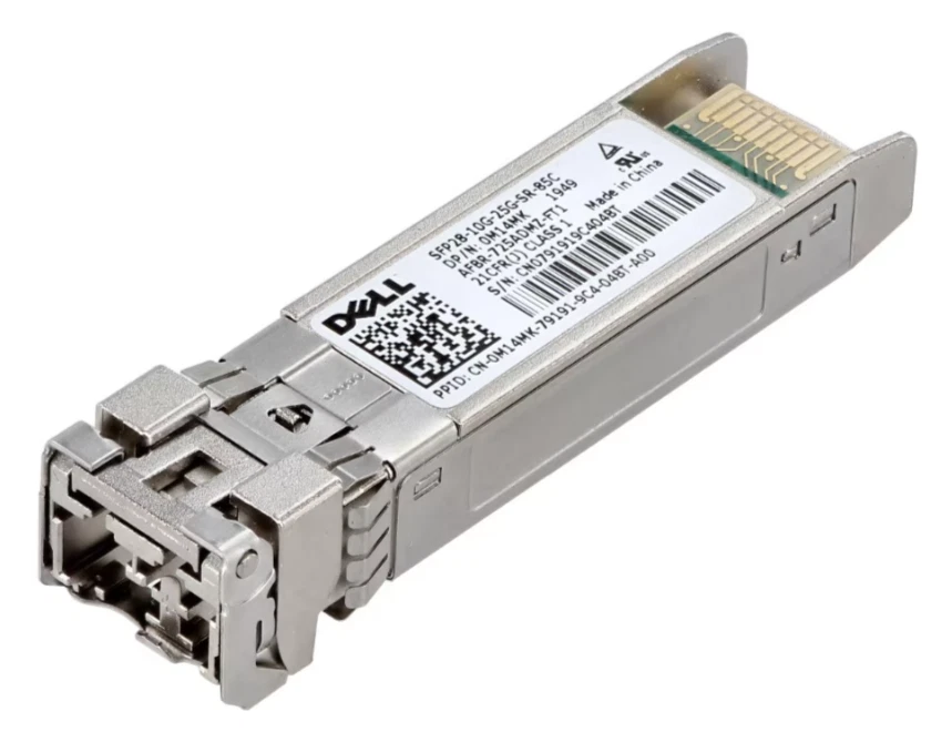 Dell 25GbE SFP28 SR Transceiver 850nm 24-22 SFP28-10G-25G-SR-85C M14MK 0M14MK - Image 1 of 1