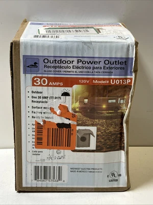 Midwest Electric Outdoor Power Outlet 30 Amp U013P - Image 1 of 4