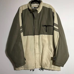 Bullhead Cream/Grey Fleece Lined Jacket XL - Picture 1 of 12