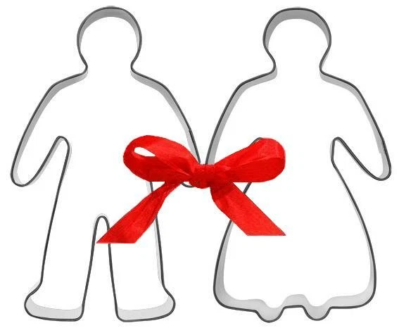 Ausstecher/Ausstechform "WECKMANN + WECKFRAU" Mann,Frau - Bild 1 von 1