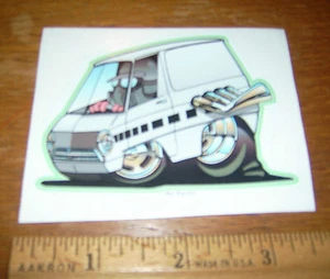 '64 - '70 Dodge A100 Van Aufkleber in weiß - Bild 1 von 1