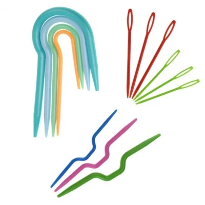 13 Piece Cable Knitting Needle Set Cranked Hooked Darning - Image 1 of 4