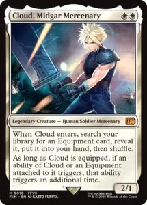 Mtg Carte Magic FFVII Final Fantasy Cloud Midgar Mercenary English NM Preorder - Picture 1 of 1