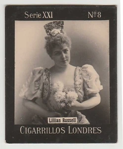 1900s Uruguay Photo Tobacco Card Danckelman & Schrader S21 #8 - Lillian Russell - Picture 1 of 1