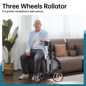 "Andador andador para silla de ruedas de lujo OEM ELENKER 10"" andador rodante caminar ayuda médica" - Imagen 1 de 6