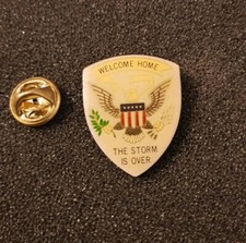 Pin's Military Military The storm is over welcome home USA Pin Pins Badge Lot 1