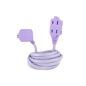 Globe Electric 22892 Designer Series 9-ft Fabric Extension Cord, 3 Polarized ... - Picture 1 of 10