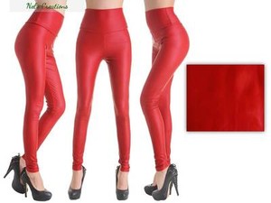 Las mejores ofertas en Pantalones de Cuero sintético rojo | eBay