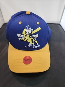 OC SPORTS BURLINGTON BEES Minor League Baseball Blue Snapback Hat Adjustable M - Picture 1 of 8