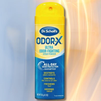 Polvo en aerosol para pies Odor-X Ultra para combatir olores 4,7 oz Foto 1 de 4