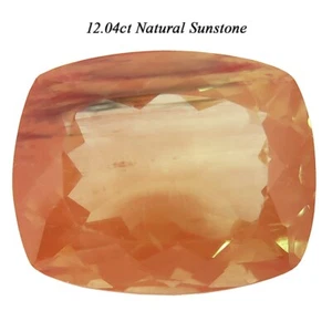 Precioso rodamiento de cobre natural de 12,04 quilates piedra solar andesina extraída en Oregón, EE. UU. - Imagen 1 de 7