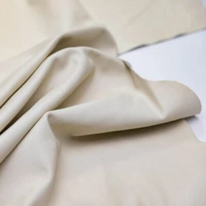 Nappa Upholstery Leather White 1/1 Hide Real Furniture Cowhide PN01 - Picture 1 of 6