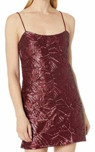 Cosmopolitan Dress the population small Kimberly Pailletten Minikleid cranberry Neu mit Etikett - Bild 1 von 9