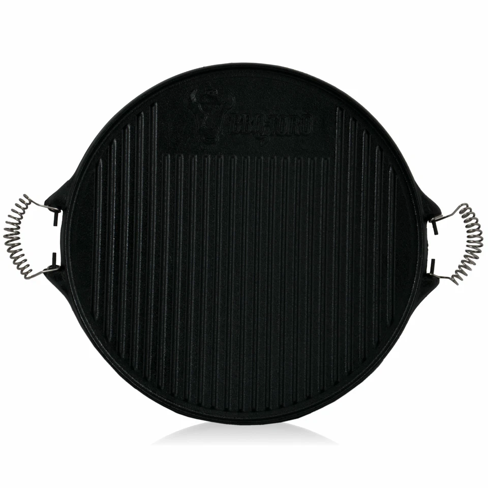 Gusseisen Wendegrillplatte 43 Cm rund bereits