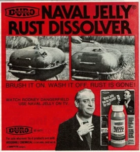 Reloj Rodney Dangerfield 1977 Vintage Impreso Anuncio Naval Jelly Rust Disolver - Imagen 1 de 2