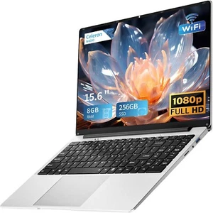 Pc portatile 15,6" Celeron N4000, Ram 8gb lpddr4, 256ssd, schermo FHD IPS - Foto 1 di 7