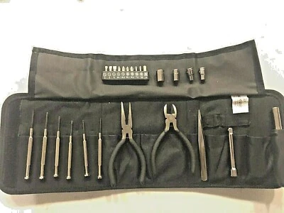 25 pc Compact tool set: Screwdriver Wrench Jaw Pliers