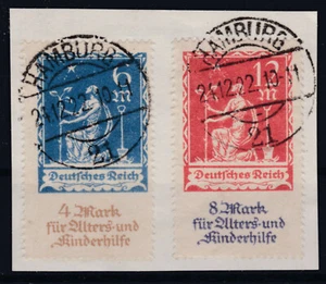 1922/23 Fehler Michel 234 auf Briefstück Teilauflage - Picture 1 of 2