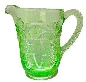 Uranium Green Glass Water Jug Crown Glass Co Australian - Picture 1 of 9