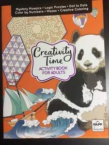 KREATIVITÄT ZEIT ERWACHSENE AKTIVITÄTSBUCH NEU PUNKT ZU PUNKT FARBE NACH ZAHL PUZZLES MEHR - Bild 1 von 2
