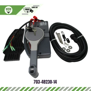 703-48230-14 Fits Yamaha Outboard 6-115HP Remote Control Assy 7 Pin Push to Open - Bild 1 von 10