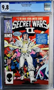 Secret Wars II #6 CGC 9.8 NM/MT White Pages ~ Beyonder Cover Marvel Comics ๐ - Picture 1 of 2
