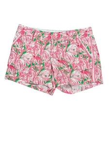 Lilly Pulitzer Callahan Shorts 4 Coastal Novelty Flamingos 5" Pockets Low Rise - Picture 1 of 8