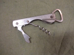 #D324. BOTTLE BOY STEEL BOTTLE OPENER / CORK SCREW - Picture 1 of 3