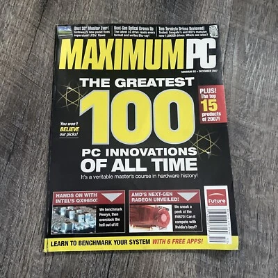 Maximum PC Magazine Nvidia ATI AMD INTEL 100 GOAT Innovations December 2007 - Image 1 of 4