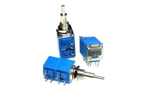 100K Ohm DUAL/STEREO Potentiometer Square Panel Control Potentiometer (1 pcs) - Picture 1 of 6