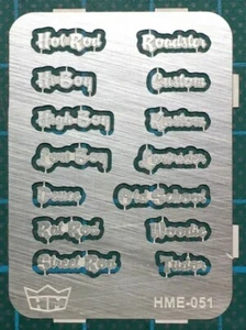 Highlight Model Studio 51 1/24-1/25 Chrome Emblems (14) - Picture 1 of 1
