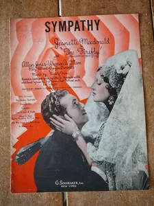 SYMPATHY - 1937 THE FIREFLY NOTEN - JEANETTE MacDONALD - ALLAN JONES VG - Bild 1 von 2