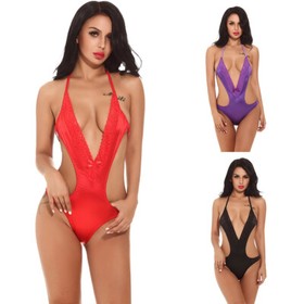 Women's Sexy Deep V Bodysuit Backless Underwear Babydoll Lingerie Sleepwear Gift