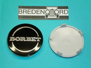 2 x Borbet Nabendeckel Felgendeckel Nummer B68 - Schwarz 68mm - Bild 1 von 1