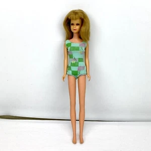 Vintage 60er Jahre Barbie Francie Puppe biegsames Bein blonde Haare mit Badeanzug - Bild 1 von 15
