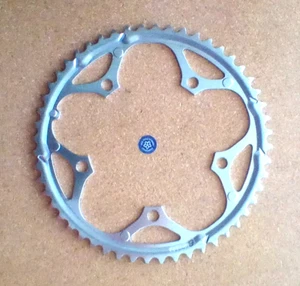 ROUND STEEL Shimano SG Chainring - B52 Tooth 52t - 130 BCD - Silver - 8 SPEED - Picture 1 of 1