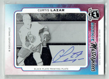 14-15 UD Upper Deck The Cup  Curtis Lazar  1/1  Printing Plate  Rookie  Auto