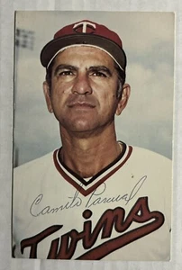CAMILO PASCUAL MT SIGNED AUTOGRAPHED 3X5 TWINS Team Color POSTCARD - Picture 1 of 2