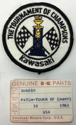 Patch vintage Kawasaki “The Tournament of Champions” SU6010 - Imagem 1 de 4