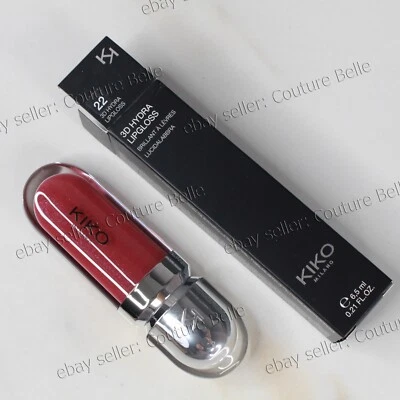 Brillo de labios Italia Milano 3D Hydra en 22 GRANATE ROJO BRILLANTE Brillo Nuevo con caja Foto 1 de 4