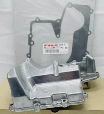 YAMAHA 2006-2020 YZF-R6 YZFR6 CÁRTER DE ACEITE ORIGINAL GENUINO OEM CON CUBIERTA DE FILTRO DE JUNTA NUEVO Foto 1 de 4