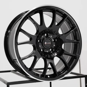 One 18x8 Vors TR14 5x114.3 35 Black Wheel Rim 73.1 - Picture 1 of 6
