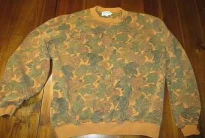 Sudadera De Colección Años 80 Banana Republic Safari y Viaje Para Hombre Grande, Hoja Camuflada Foto 1 de 4