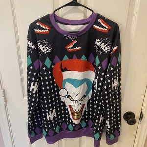 Batman La Serie Animada El Guasón Feo Navidad Suéter Hombre Talla XL - Imagen 1 de 4