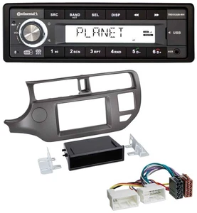 Continental USB 1DIN AUX DAB MP3 Autoradio für Kia Rio UB 2011-2014 anthrazit - Bild 1 von 9