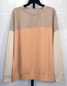 Top acanalado manga larga nuevo sin etiquetas talla XL 75 % poliéster 20 % viscosa 5 % elastano - Imagen 1 de 3